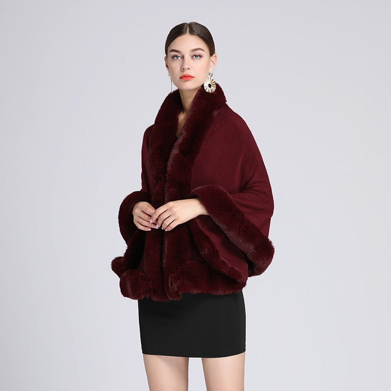 Shawl Cape Knitted Cardigan Coat For Women