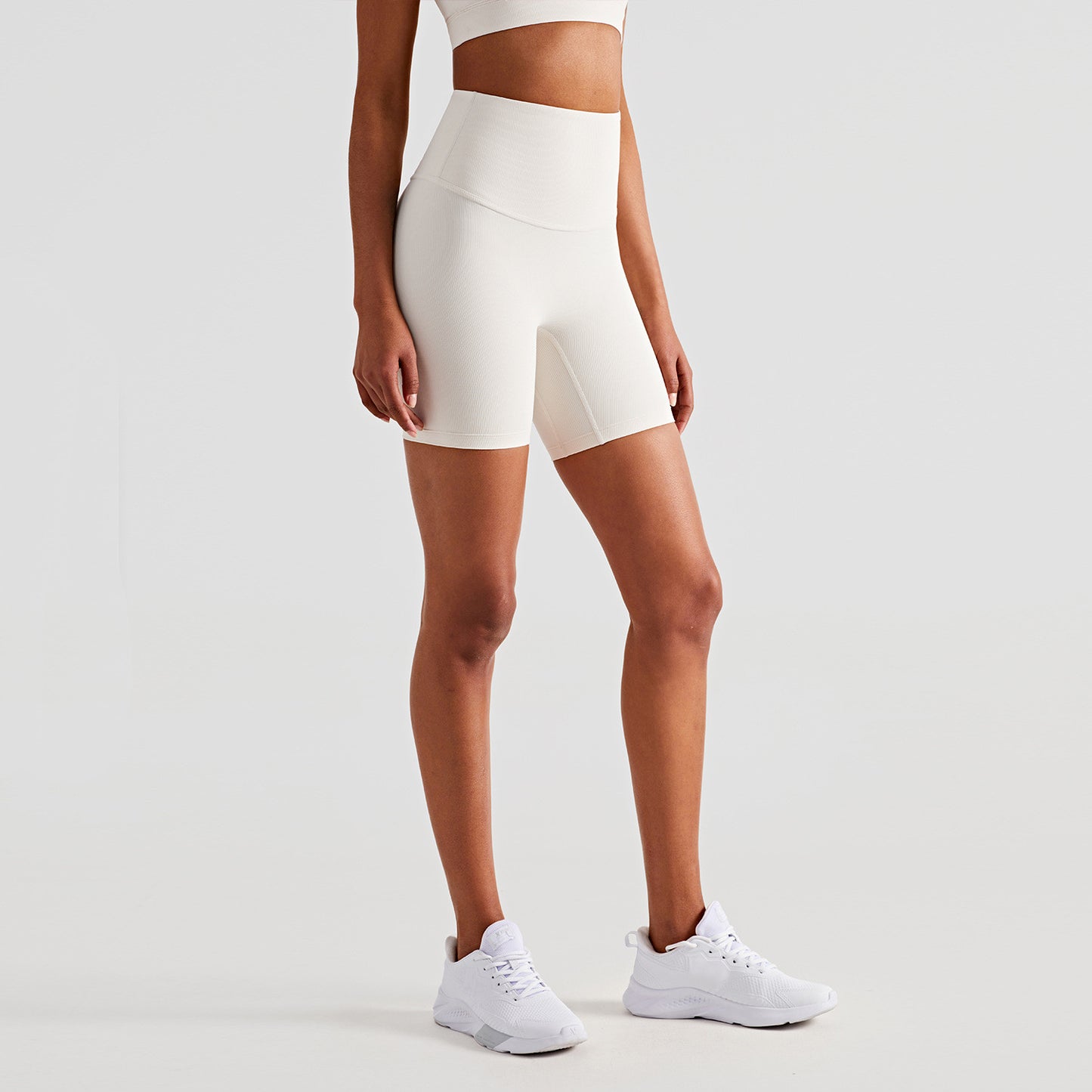 Five Point Cycling Pants Slim And High Waisted