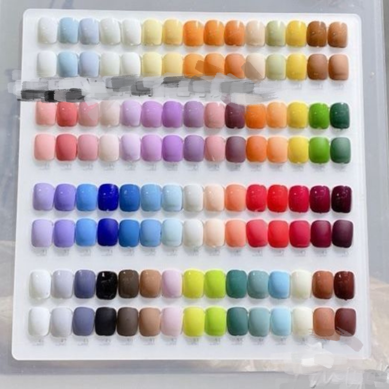 Spatial Two-color Gradient French Mirror Wear Manicure
