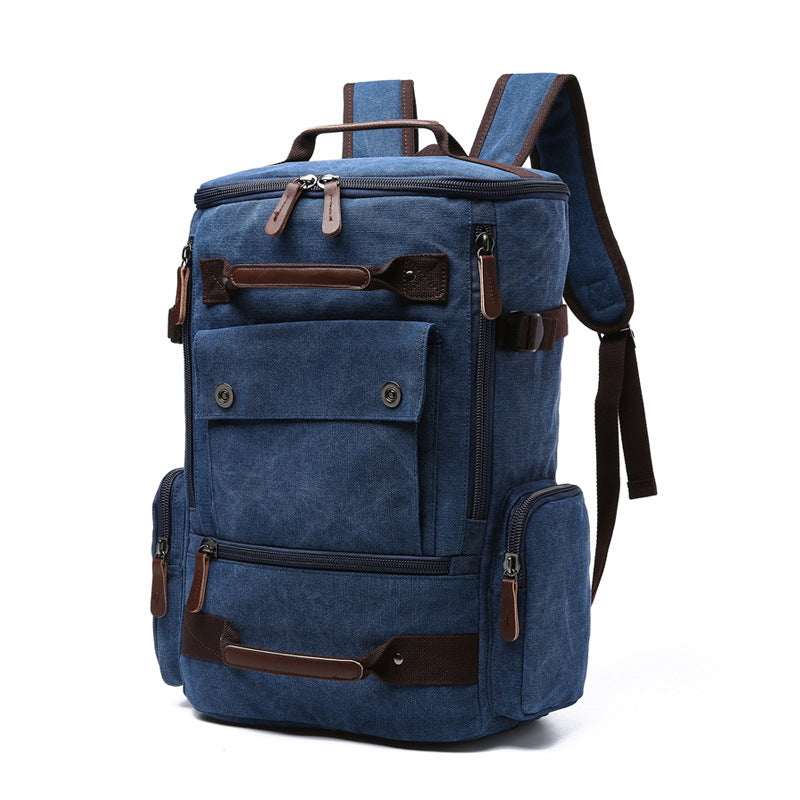 Men's Backpack Vintage Canvas Backpack Men's Travel Bags Large Capacity Backpack Laptop Backpack