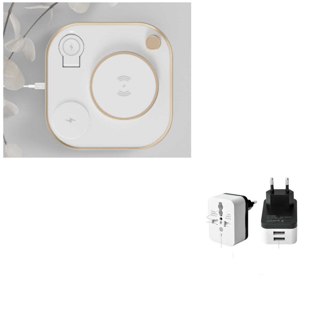 New Three-in-one Wireless Magnetic Charger 15W Fast Charging Desk Lamp Suitable