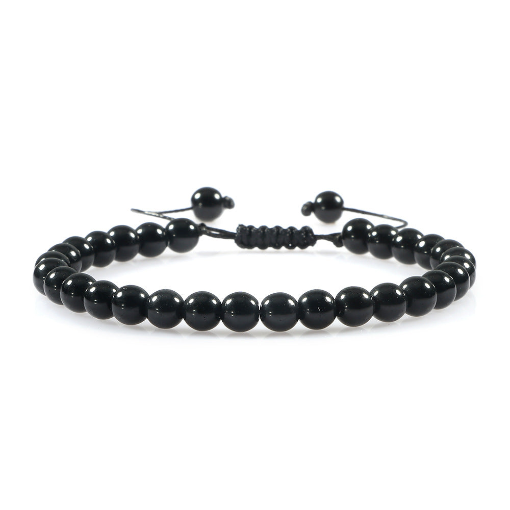 Natural Stone Agate Bead Bracelet