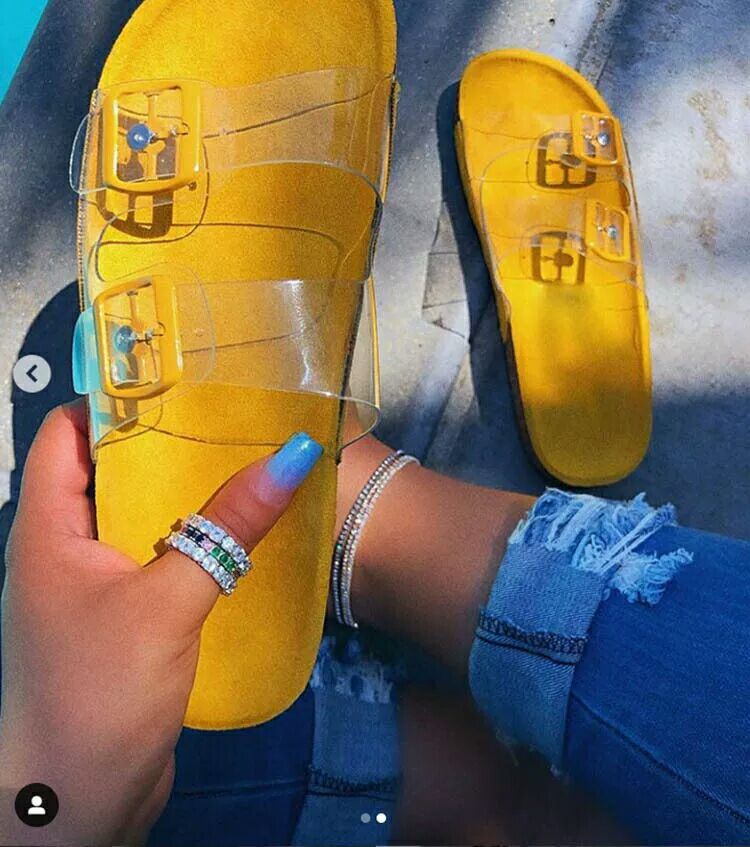 Crystal shoes slippers beach shoes