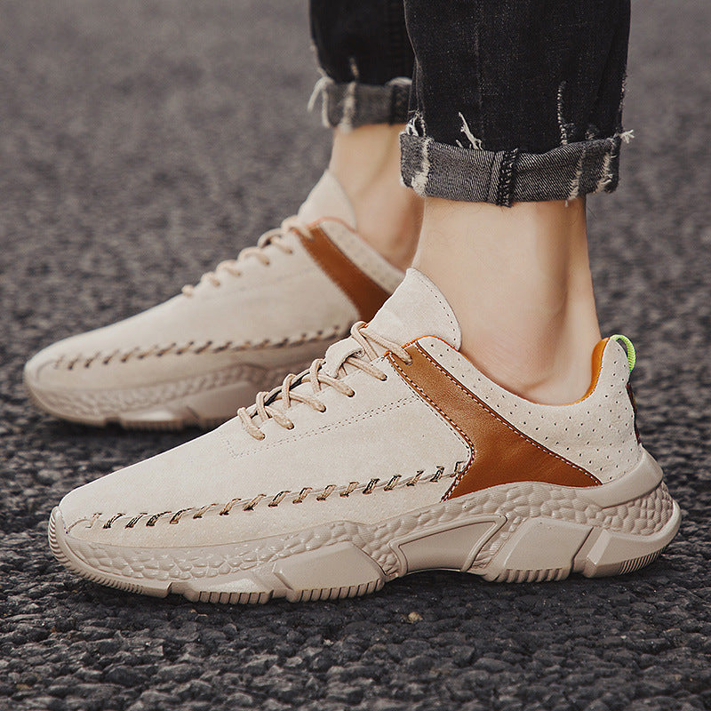 Men's Leisure Pig Leather Shoes For Tourism And Sports