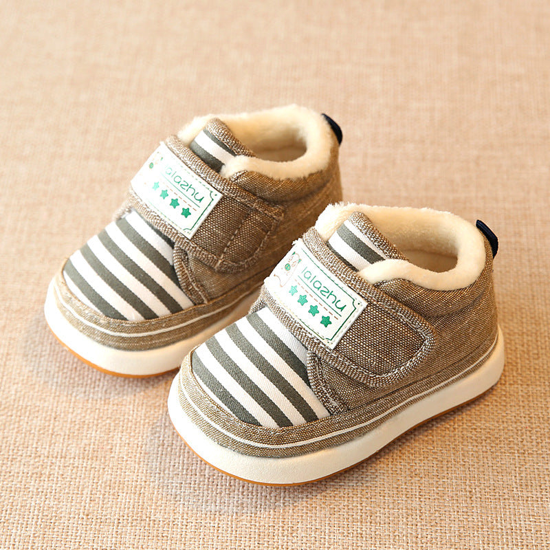 New winter warm baby cotton shoes with velvet