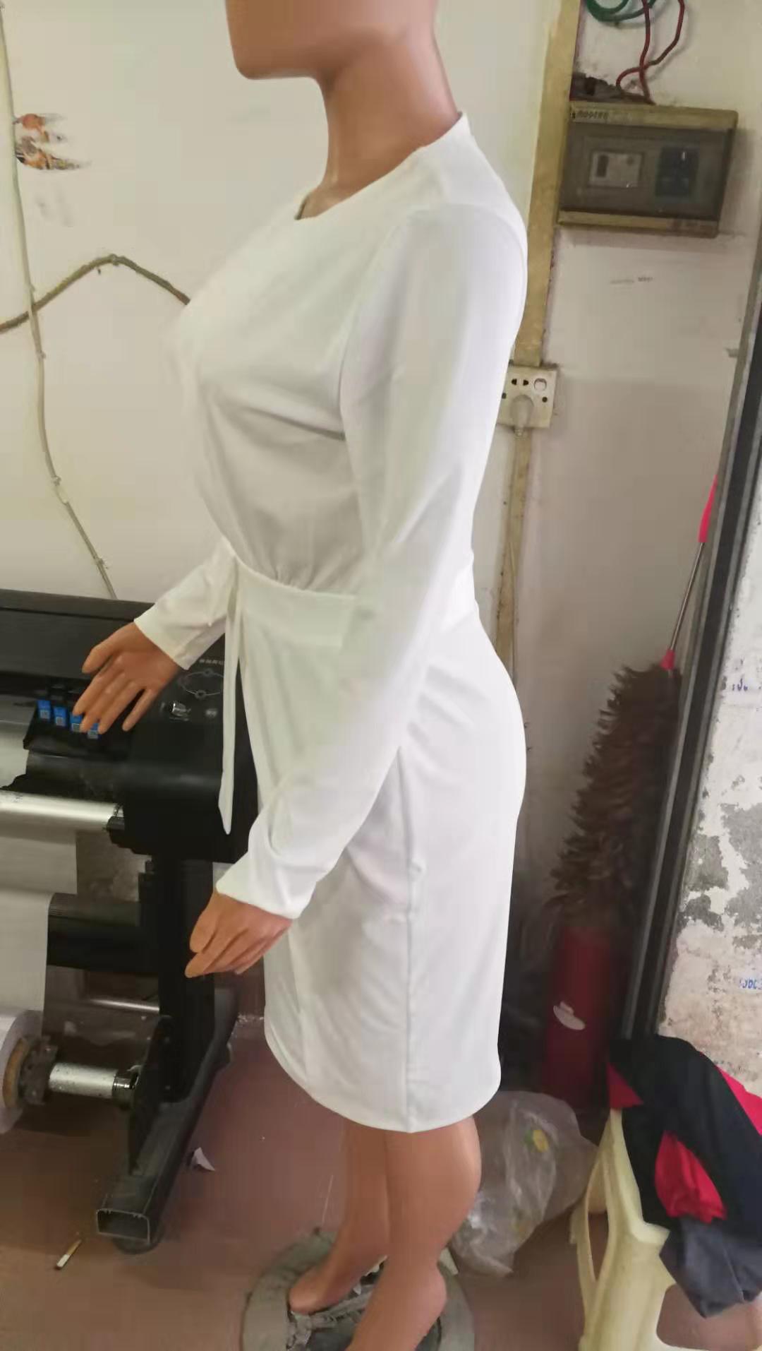 Commuter Slim Slim Dress With Split Ends