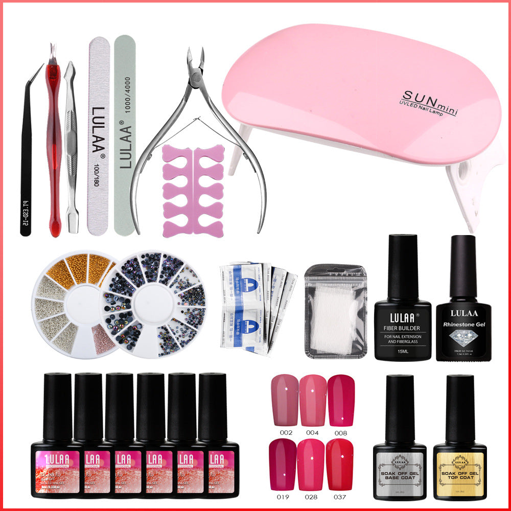 Polishing Strip Phototherapy Lamp Nail Polish Set