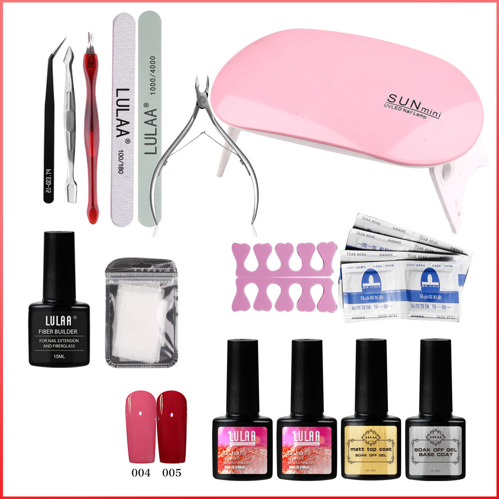 Polishing Strip Phototherapy Lamp Nail Polish Set