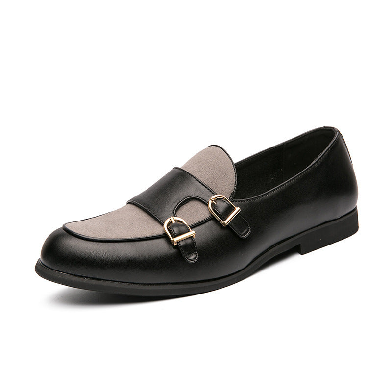 British Style Buckle Small Leather Shoes British Casual Shoes