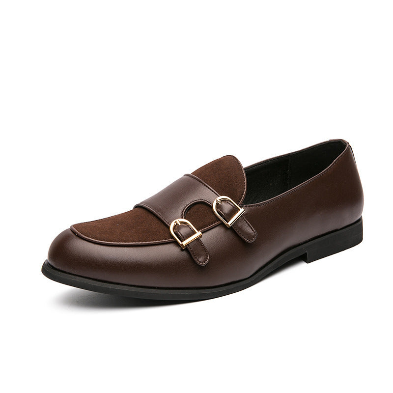 British Style Buckle Small Leather Shoes British Casual Shoes