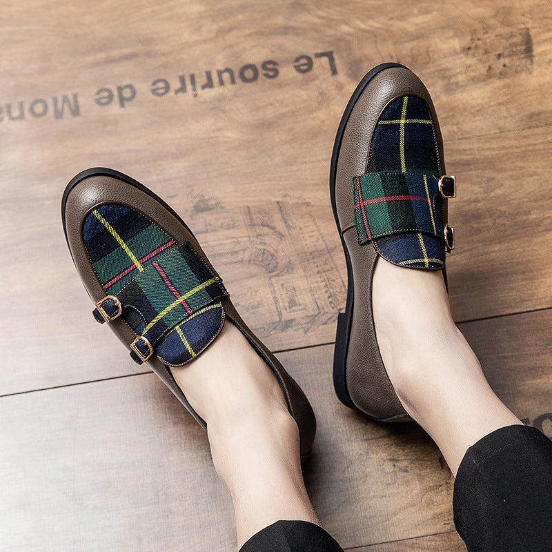 British Style Buckle Small Leather Shoes British Casual Shoes