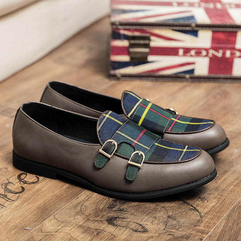 British Style Buckle Small Leather Shoes British Casual Shoes