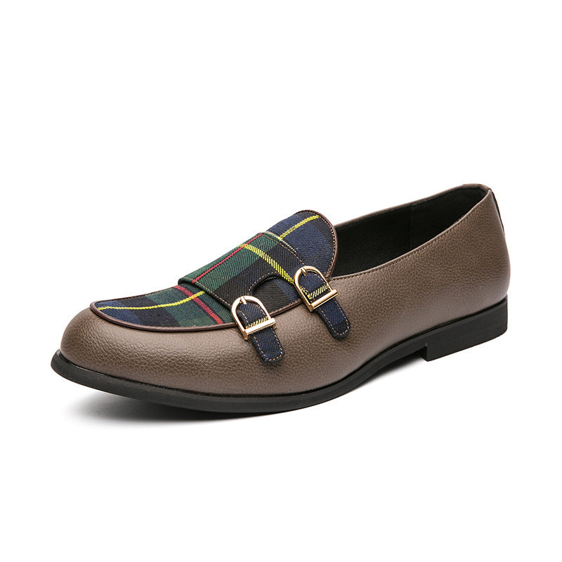 British Style Buckle Small Leather Shoes British Casual Shoes
