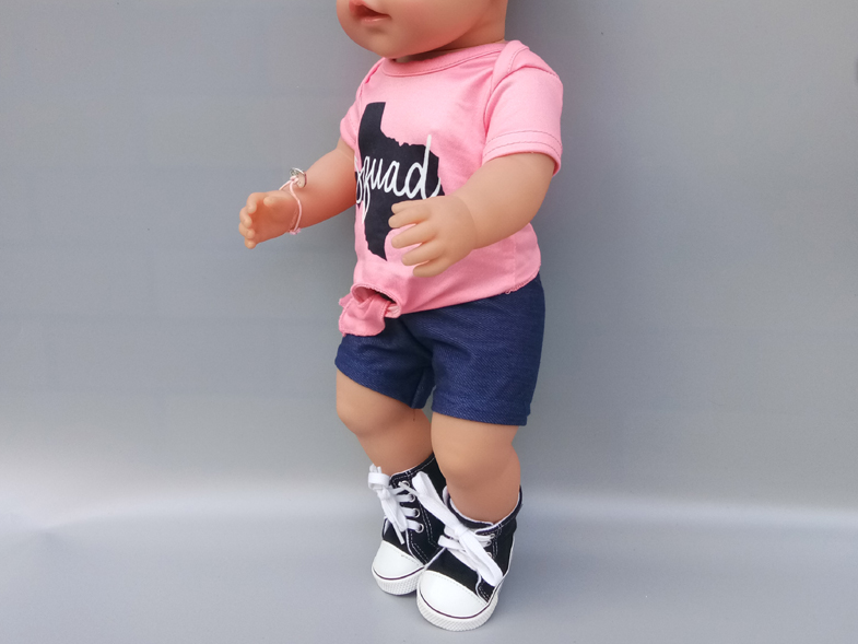 Dearbei Shaf Doll Casual Set 18-Inch American Girl Doll Clothes Simple Fashion Doll Accessories