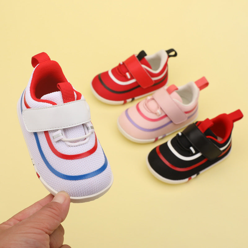 Children's Shoes Autumn Style Mesh Breathable Non-slip Shock Absorption