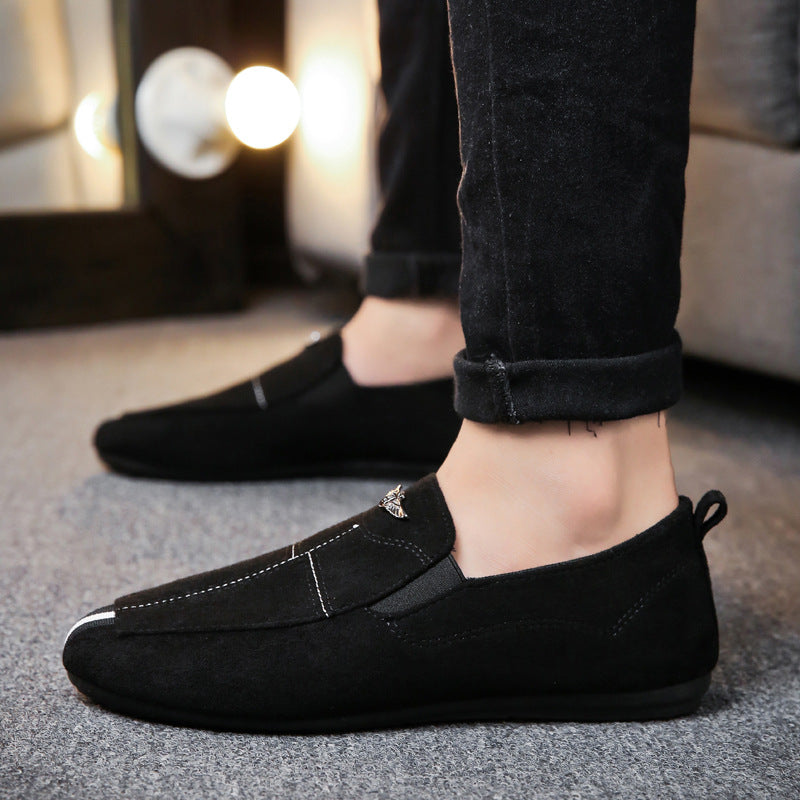 Men's Summer All Match Suede Casual Shoes Peas Shoes