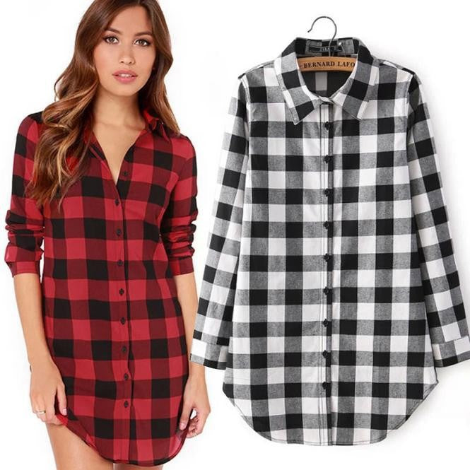 Slim Slim Mid-Length All-Match Casual Shirt