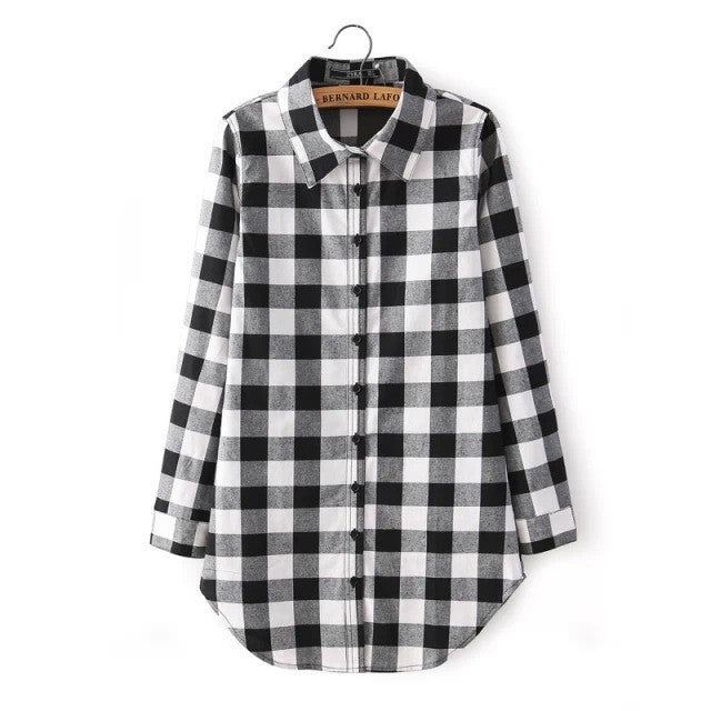 Slim Slim Mid-Length All-Match Casual Shirt