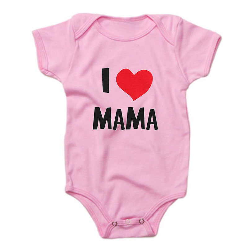 DERMSPE Funny Super Mama Papa Printed Baby Romper New Fashion Boys Girls Jumpsuit Soft Short Sleeved O Neck Bodysuit 0-24M