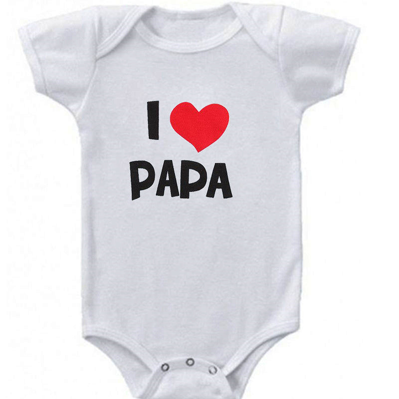 DERMSPE Funny Super Mama Papa Printed Baby Romper New Fashion Boys Girls Jumpsuit Soft Short Sleeved O Neck Bodysuit 0-24M
