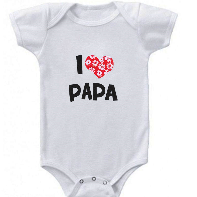 DERMSPE Funny Super Mama Papa Printed Baby Romper New Fashion Boys Girls Jumpsuit Soft Short Sleeved O Neck Bodysuit 0-24M
