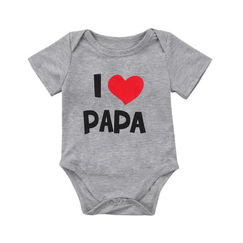 DERMSPE Funny Super Mama Papa Printed Baby Romper New Fashion Boys Girls Jumpsuit Soft Short Sleeved O Neck Bodysuit 0-24M
