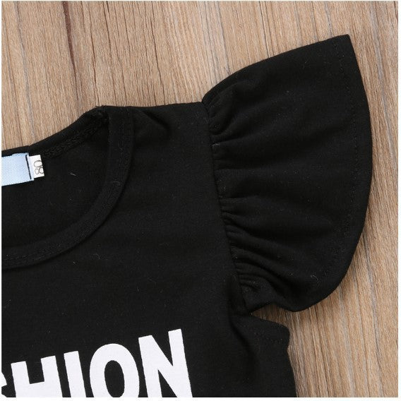 Men's And Women's Crew-Neck Sweatshirts With Printed And Sleeve Flyers, Striped Pants, Cotton-Padded Clothes For Babies
