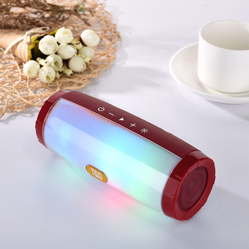 Wireless Bluetooth Speaker Portable Speaker Bluetooth Powerful High BoomBox Outdoor Bass HIFI TF FM Radio With LED Light
