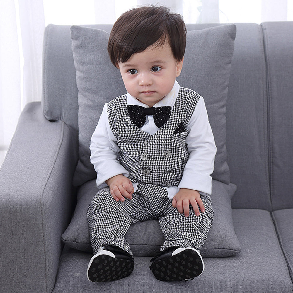 Spring And Autumn Long-Sleeved Baby Clothes Gentleman Suit