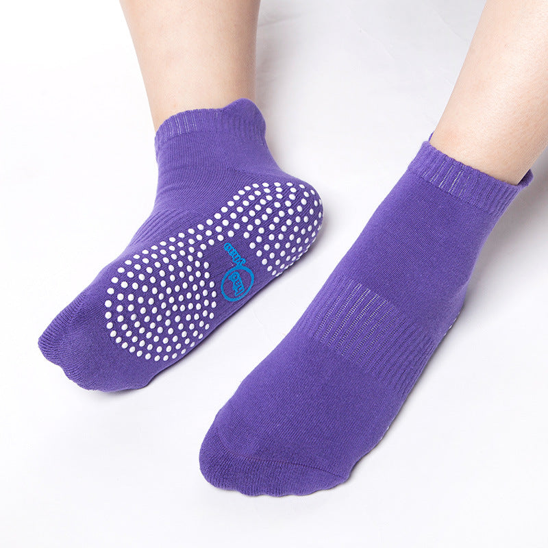 Terry-pull yoga socks