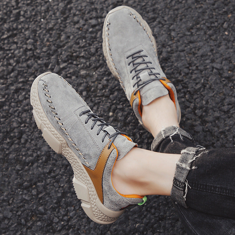 Men's Leisure Pig Leather Shoes For Tourism And Sports