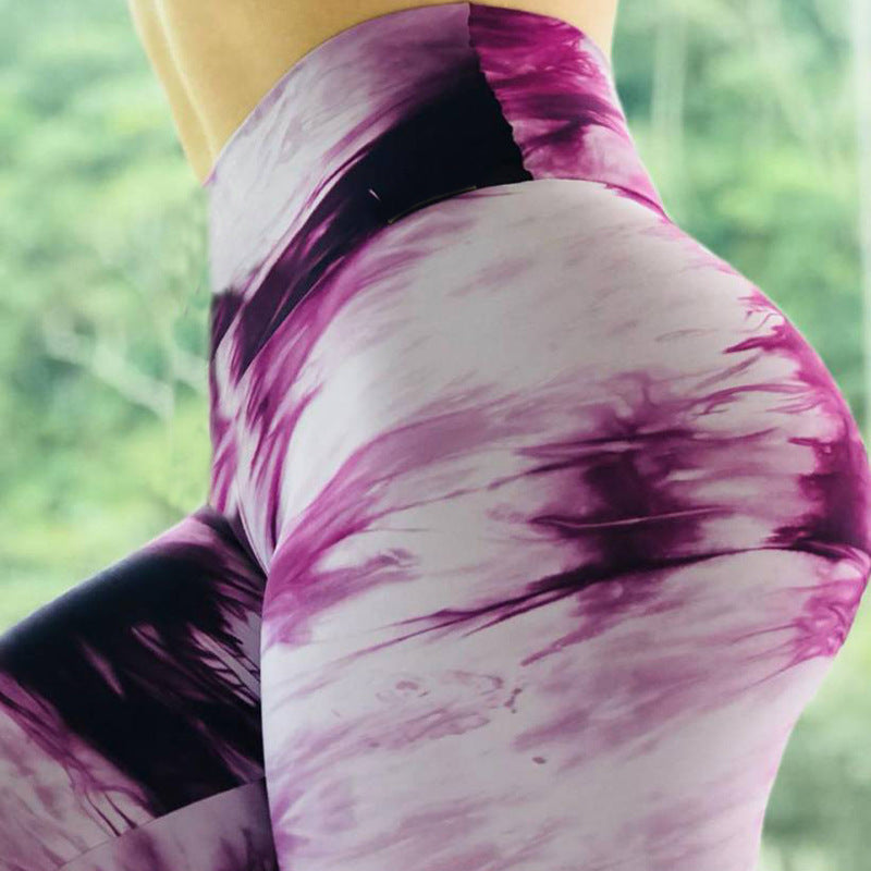 Gradient digital print yoga pants