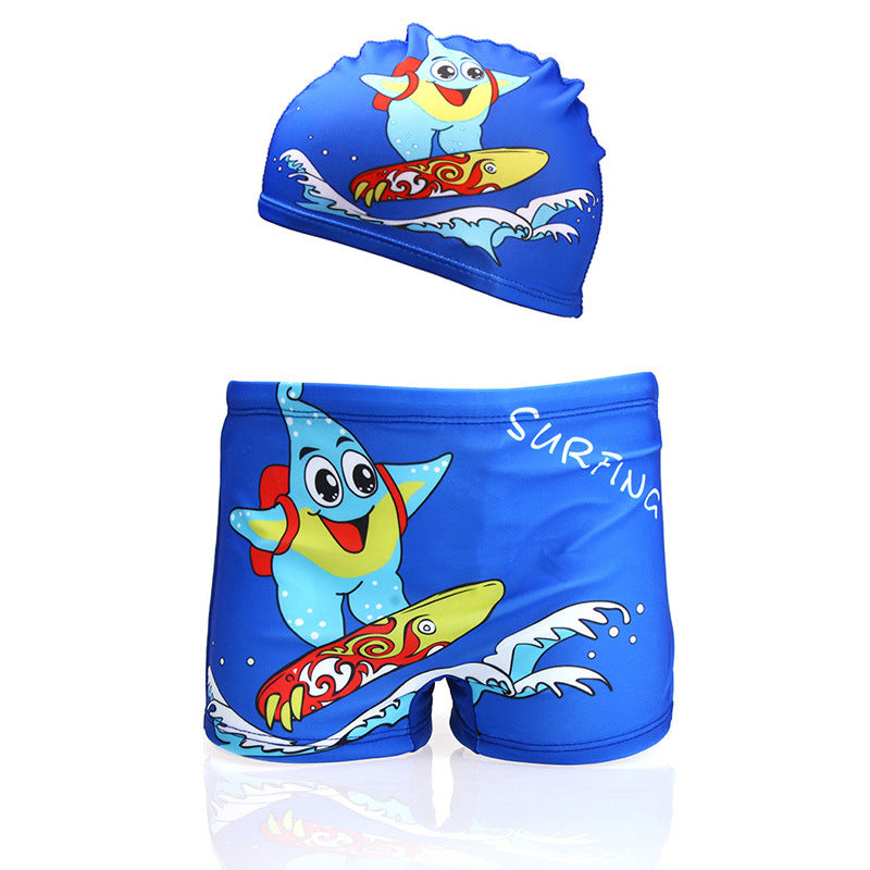 Cute cartoon swimming trunks