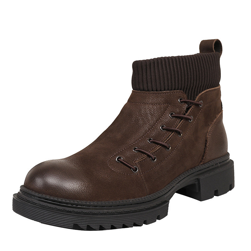 Men's High-top British Style Tooling Boots