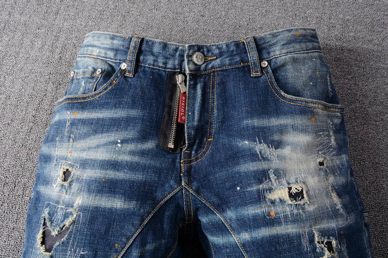 High Street Fashion Ripped Men's Jeans