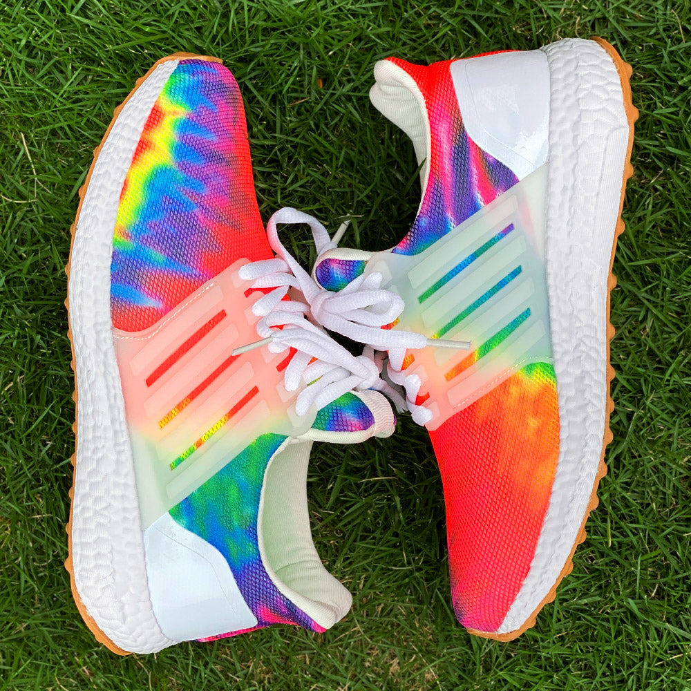 Sports Women's Shoes Large Size Thick-Soled Graffiti Casual Running Shoes