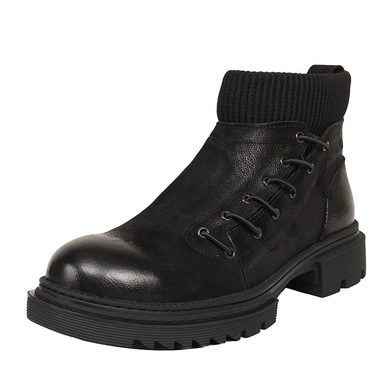 Men's High-top British Style Tooling Boots