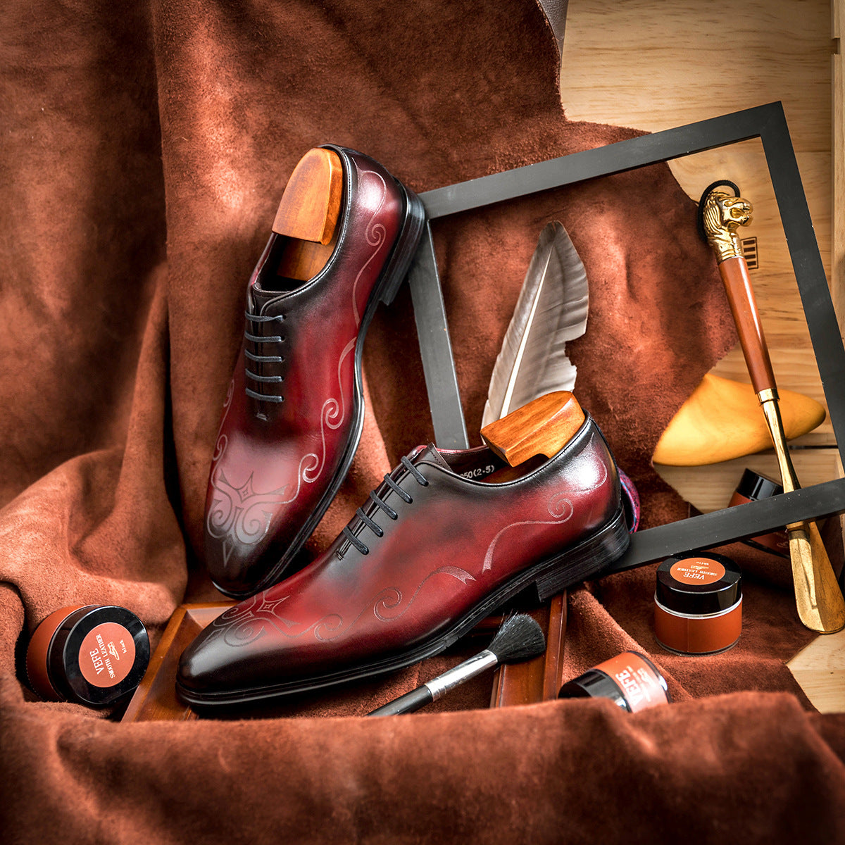 Men's Business Formal Wear First Layer Cowhide Men's Shoes