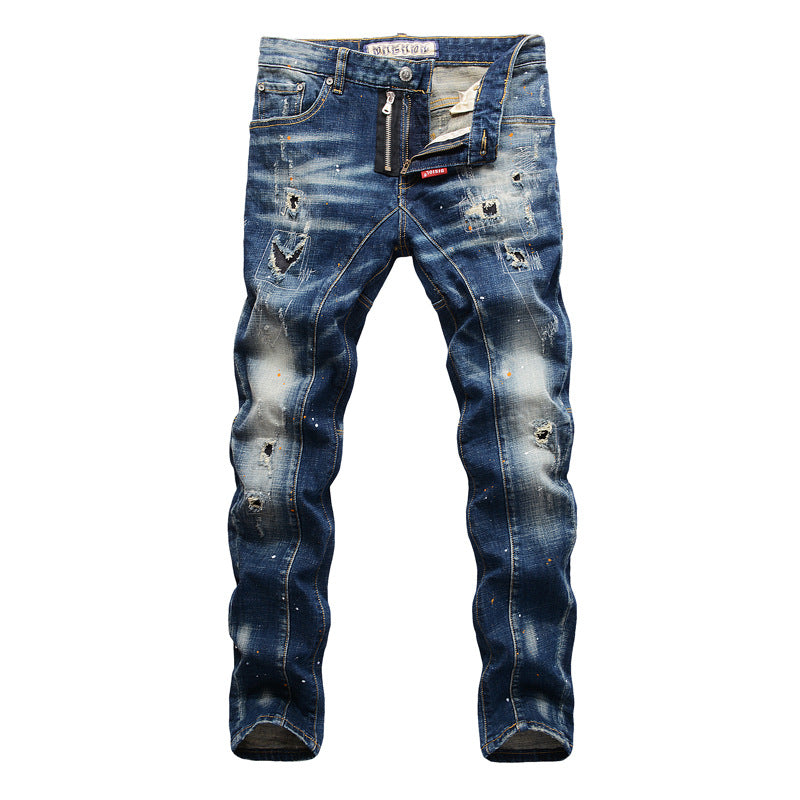 High Street Fashion Ripped Men's Jeans