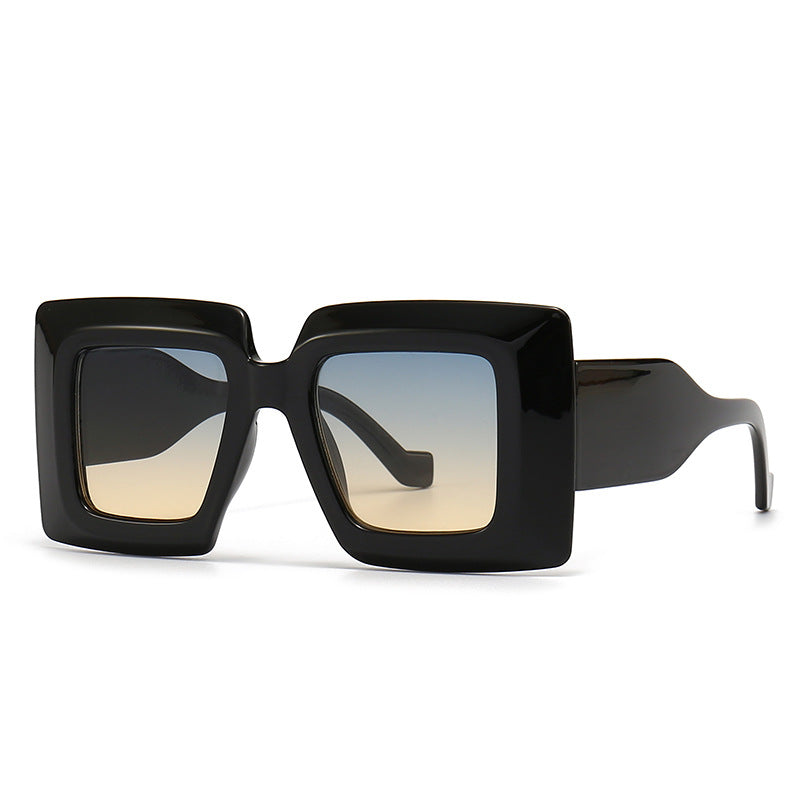Wide Leg Flat Top Sun Female Sunglasses