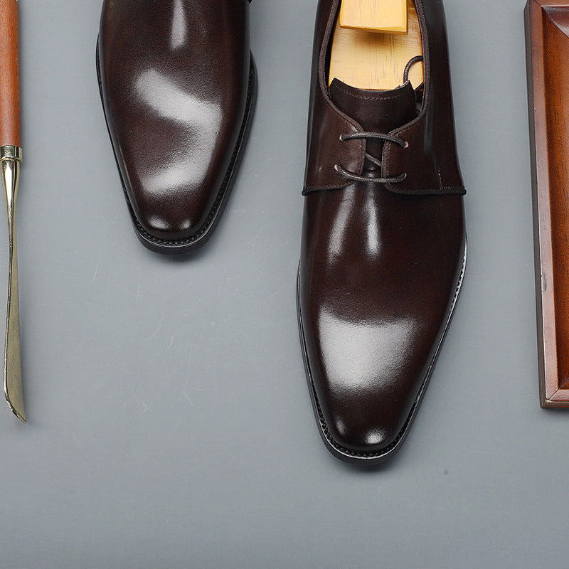 Men's Business Derby Leather Plus Size Dress Shoes