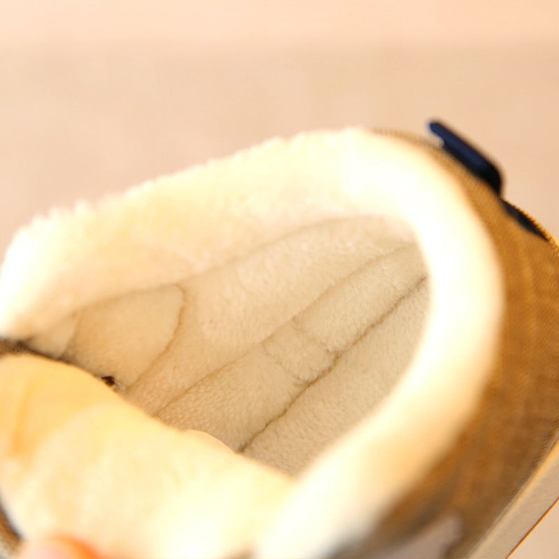 New winter warm baby cotton shoes with velvet