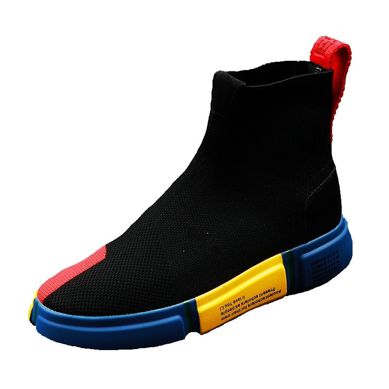 Men's high top socks shoes