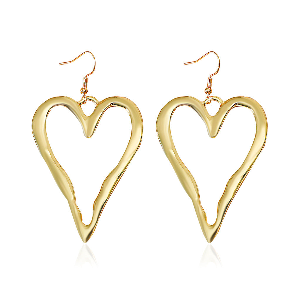 European And American Ins Personality Irregular Love Earrings
