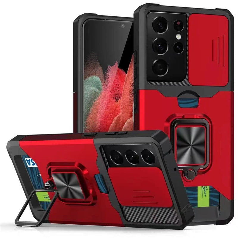 Push Window Card Phone Case Protective Cover