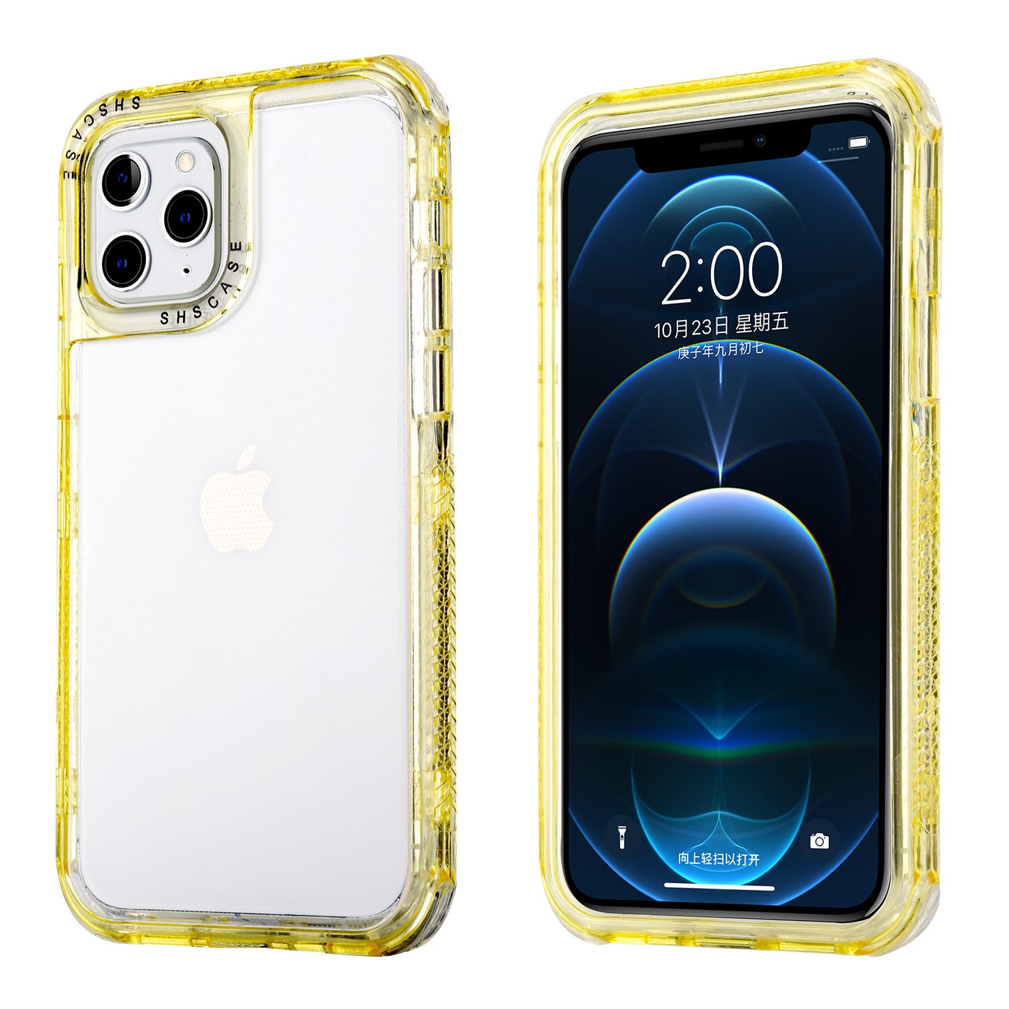 Compatible with Apple , The New Gradient Frame Is Suitable For Apple Transparent Phone Case
