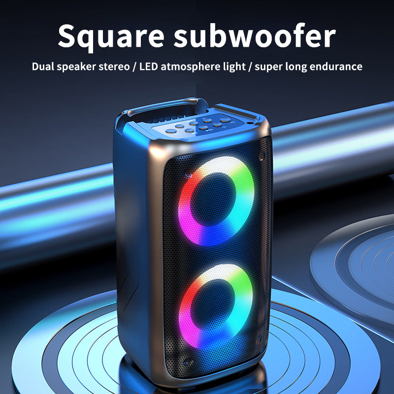 Home Lightweight Bluetooth Dual Subwoofer Speaker