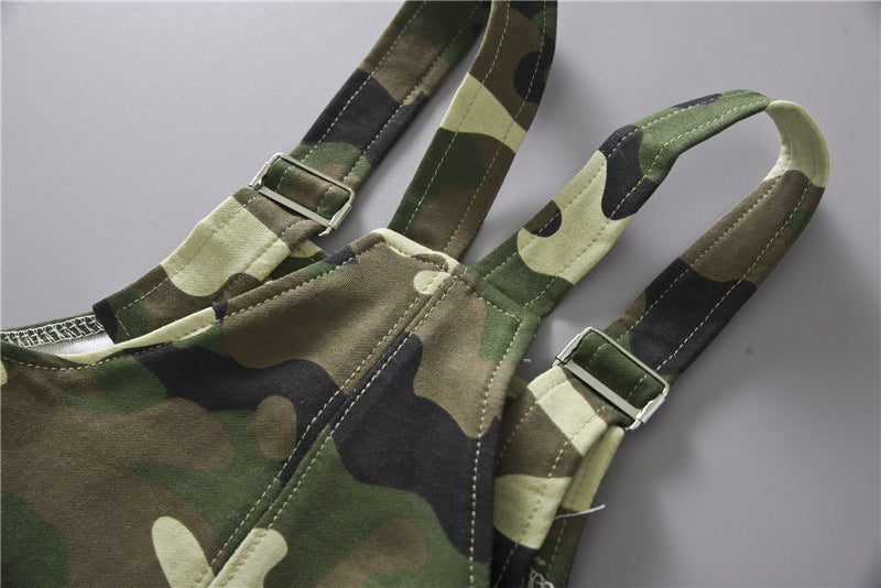Boys' cotton and linen suspenders