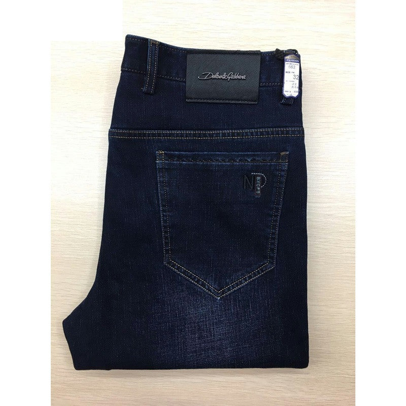 Men's Business Jeans Casual Men's Slim Slim Straight Leg Jeans