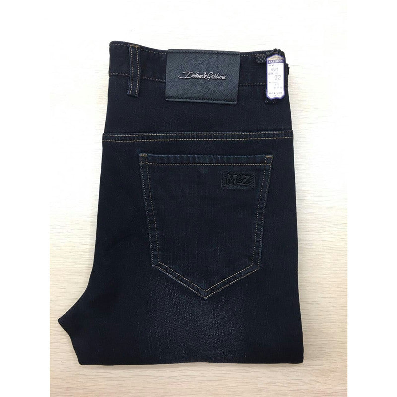 Men's Business Jeans Casual Men's Slim Slim Straight Leg Jeans